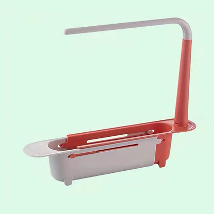 Telescopic Sink Storage Rack Kitchen Organizer Soap Sponge Holder