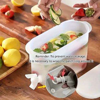 3.5L Cold Water Bucket with Faucet, Keep Your Drinks Refreshingly Cold and Delicious!