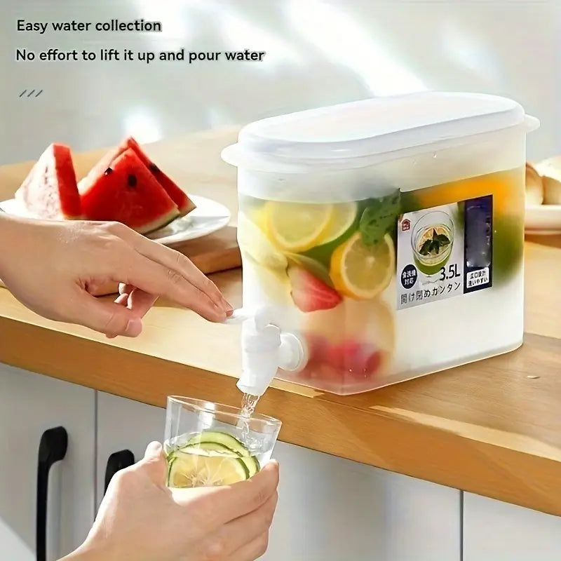 3.5L Cold Water Bucket with Faucet, Keep Your Drinks Refreshingly Cold and Delicious!