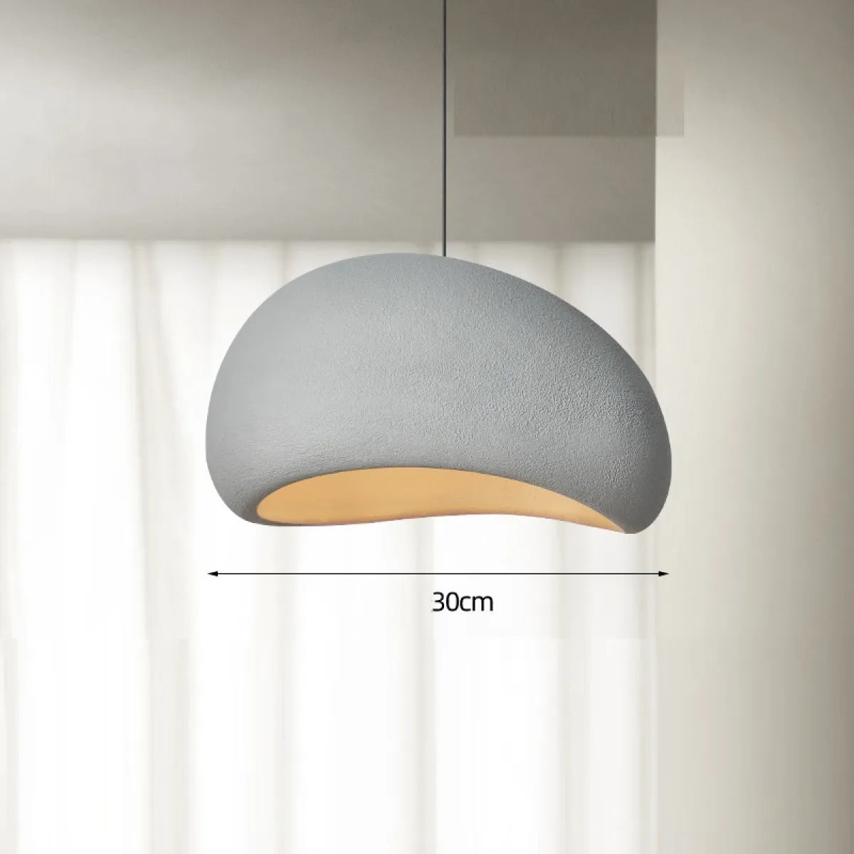 Nordic Living Room Oval Resin Chandelier Lamp