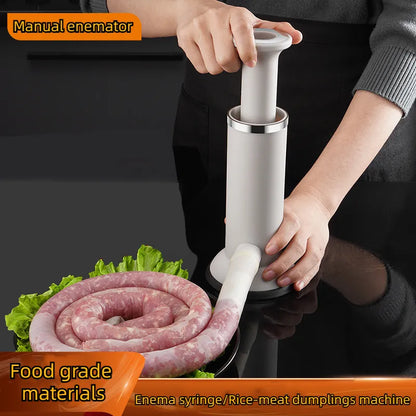 Sausage Stuffing Machine, Stainless Steel Homemade Sausage Machine Vertical Meat Stuffing Kitchen Machine for Meat Shrimp