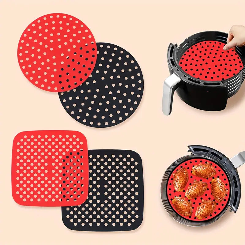 Reusable Silicone Baking Pan for Air Fryer (Square/Round)