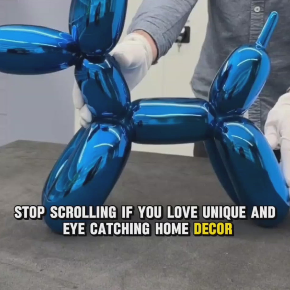 Resin Balloon Dog Statue Figurine